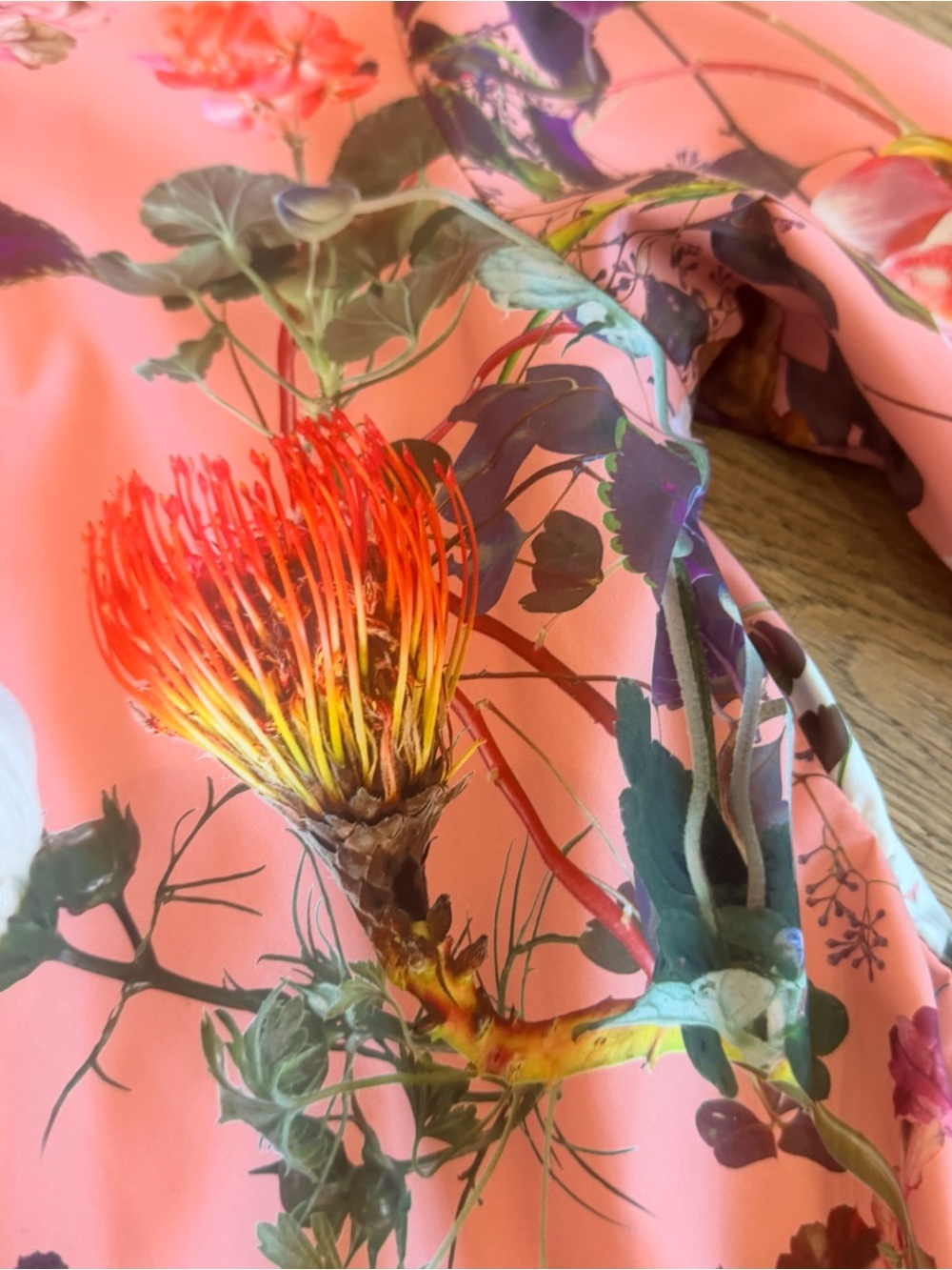 Molo Pink Floral Bomber Jacket with Multicolor Blooms - Picture 4 of 7